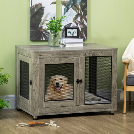 Deluxe Dog House - Comfort Meets Durability for All Breeds | Grey Color