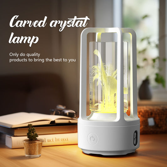 Audio Acrylic/Crystal Lamp And Bluetooth Speaker