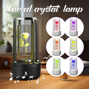 Audio Acrylic/Crystal Lamp And Bluetooth Speaker